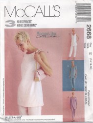 2668 3 HR EZ PULLOVER TUNIC TOP,PANTS LENGTHS PATTERN 14-18